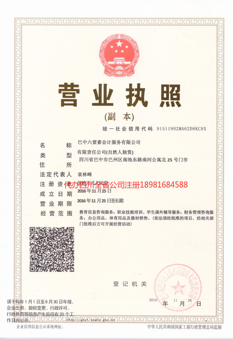 西藏西藏六要素会计服务有限公司